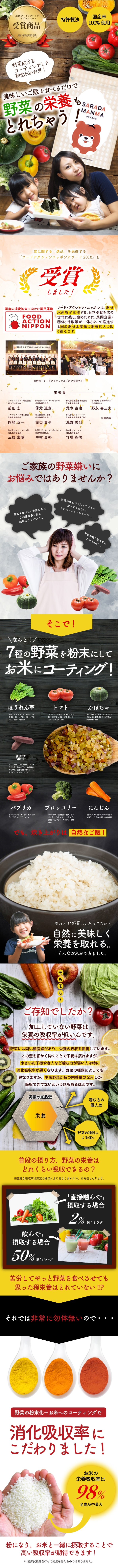 サラダまんま SARADAMANMA 野菜の栄養が美味しいごはんを食べるたったそれだけでとれちゃう